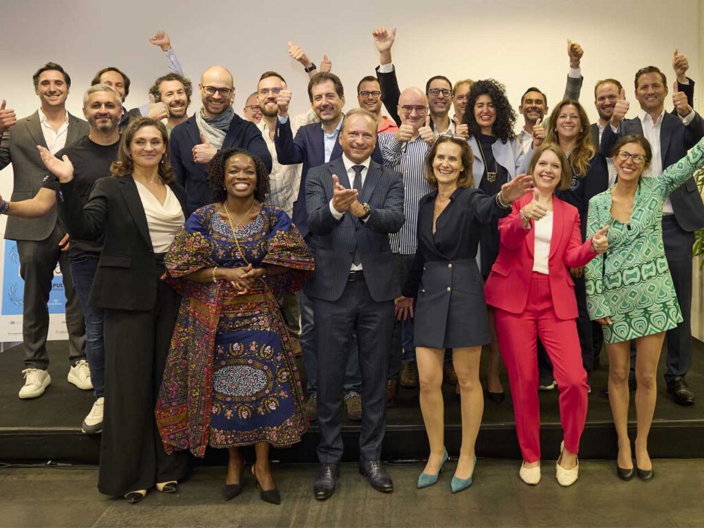 GWI celebrating with Ministry of Finance, Luxembourg